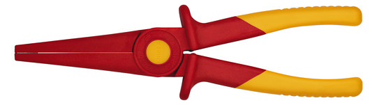 Knipex 98 62 02 Flachrundzange aus Kunststoff isolierend mit Weichkunststoff-Zone für sicheren Halt Kunststoff 220 mm