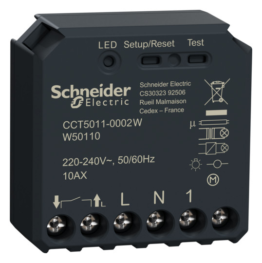 Schneider Electric CCT5011-0002W Wiser Schaltaktor 1fach UP