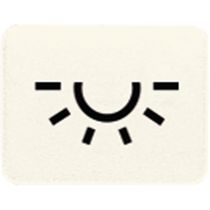 Jung 33L Kalotte mit Symbol lichtundurchlässig weiß Symbol Licht