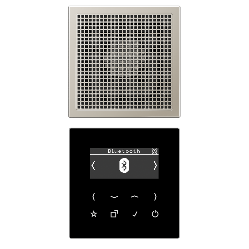 Jung DABES1BT Smart Radio DAB+ Bluetooth® Set Mono Serie LS Edelstahl