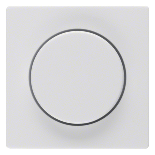 Berker 11376089 Zentralstück mit Regulierknopf für Drehdimmer Q.1/Q.3 polarweiß samt